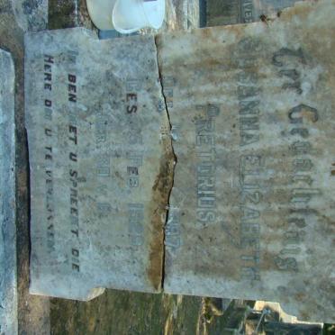 PRETORIUS Susanna Elizabeth 1897-1929