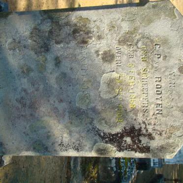 ROOYEN C.P., van nee SCHEEPERS 1863-1903