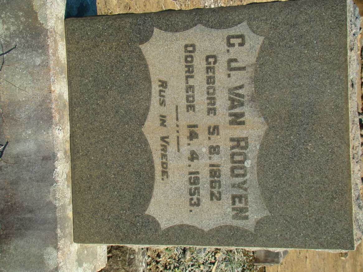 ROOYEN C.J., van 1862-1953