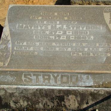 STRYDOM Mathys M.J. 1890-1947
