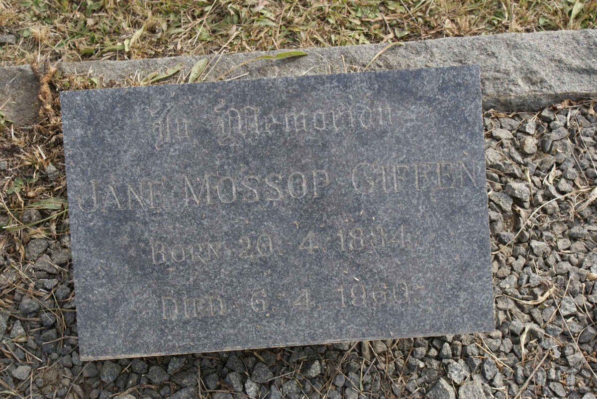 GIFFEN Jane Mossop 1884-1960