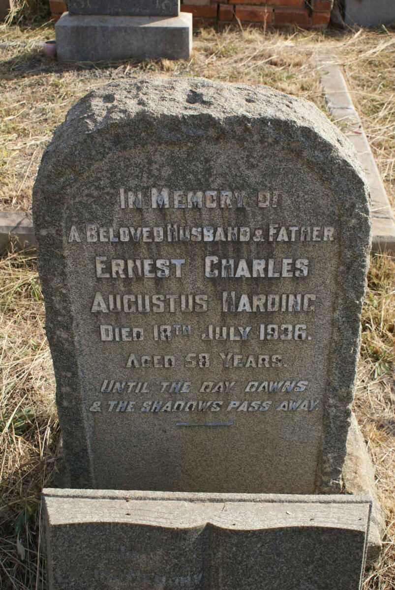 HARDING Ernest Charles Augustus -1936