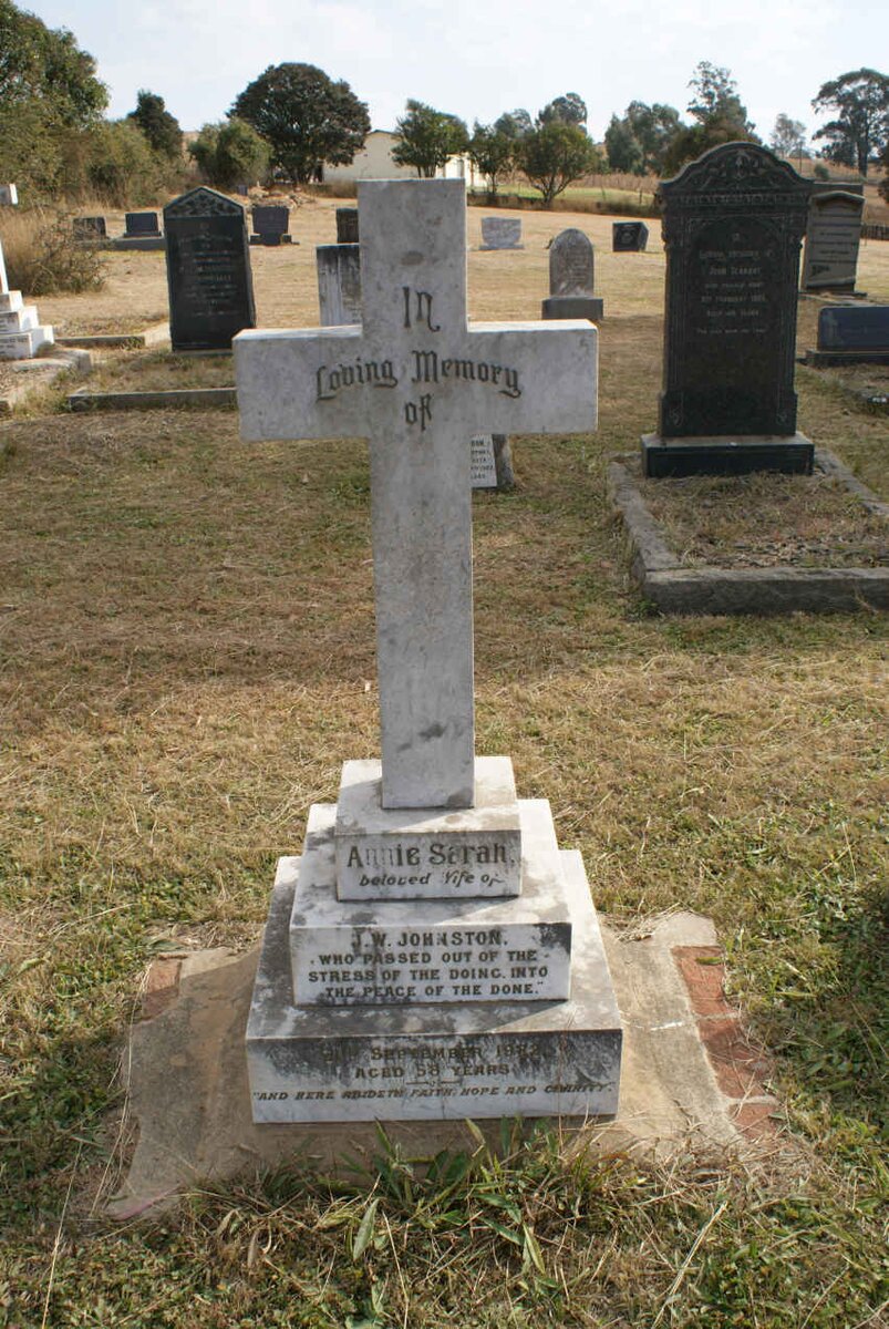 JOHNSTON Annie Sarah -1982