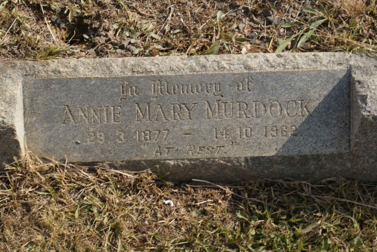 MURDOCK Annie Mary 1877-1962