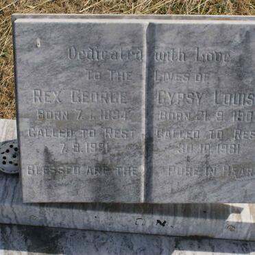 ? Rex George 1894-1991 &amp; Gypsy Louise 1903-1981