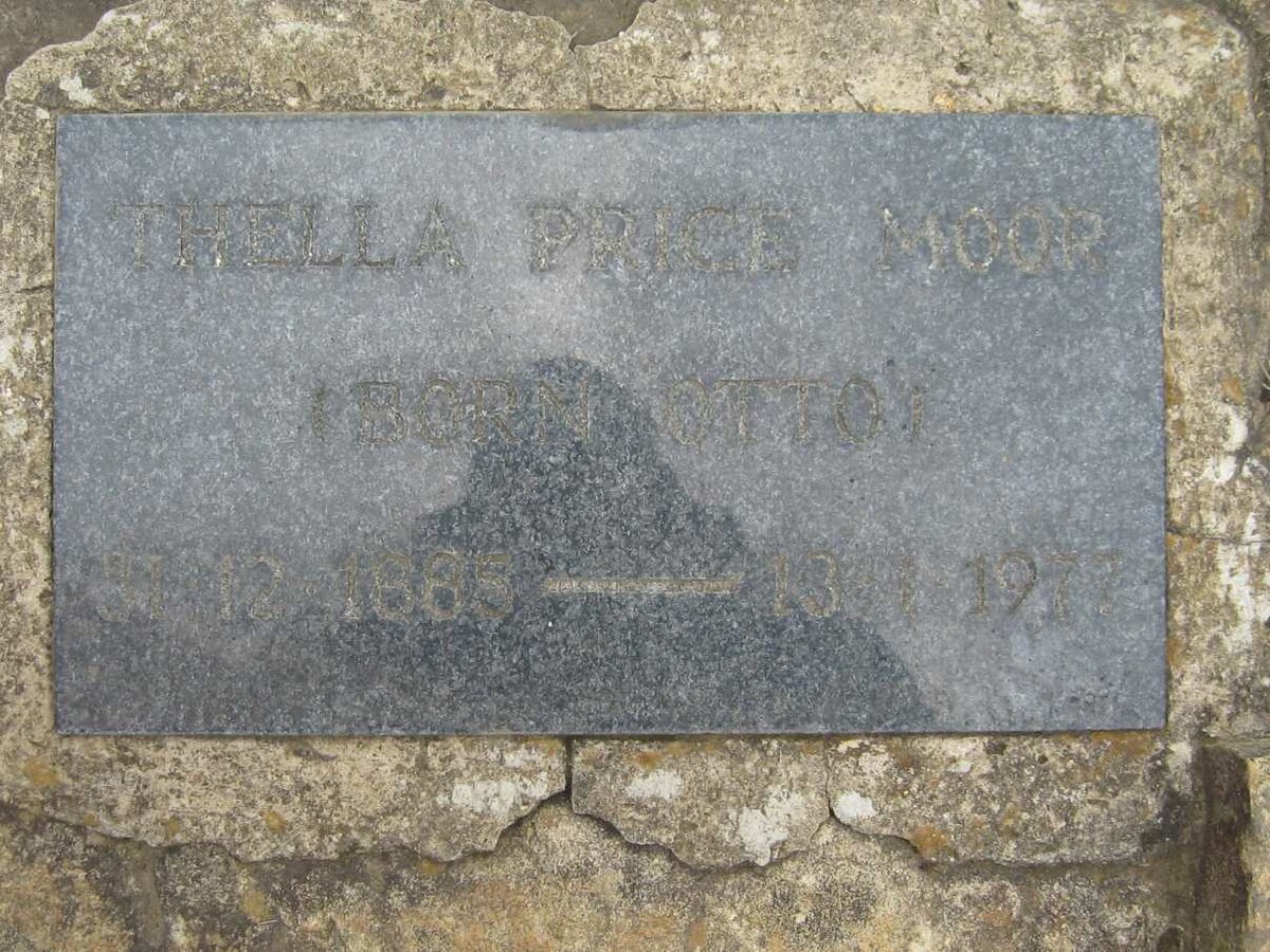 MOOR Thella, Price nee OTTO 1885-1977