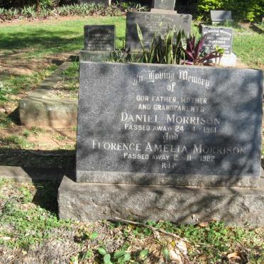 MORRISON Daniel -1961 &amp; Florence Amelia -1982