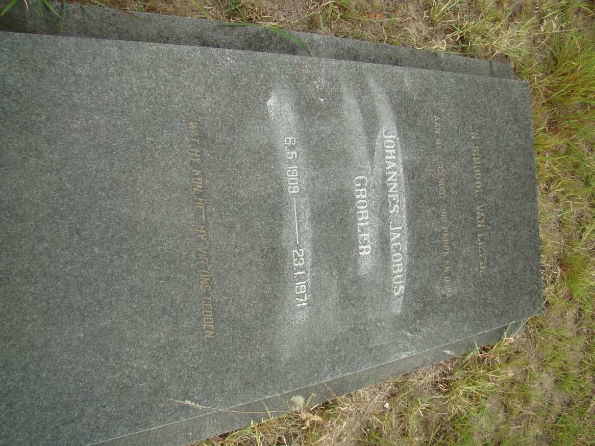 GROBLER Johannes Jacobus 1909-1971