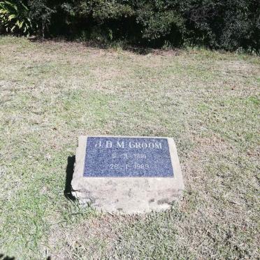 GROOM J.D.M. 1891-1989