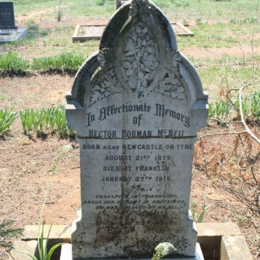 MCNEIL Hector Norman 1879-1916