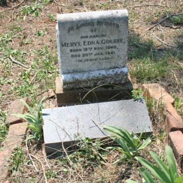 GOUDIE Alex 1910-1989 &amp; Edna 1912-1980 :: GOUDIE Meryl Edna 1940-1941