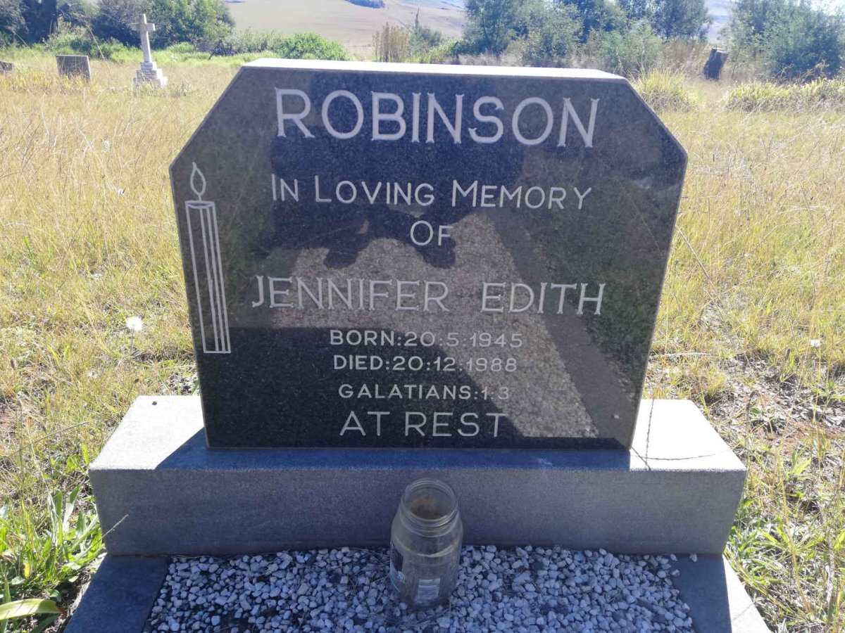 ROBINSON Jennifer Edith 1945-1988