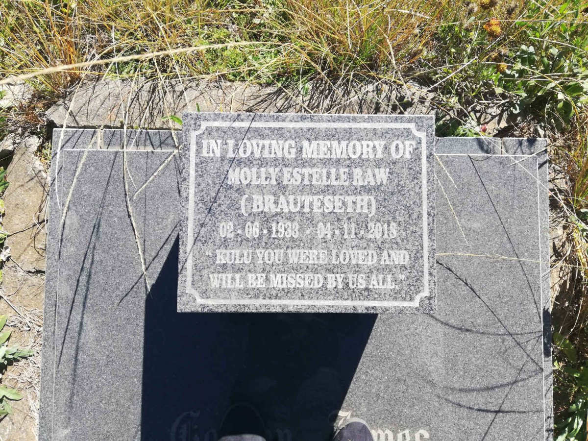 RAW Molly Estelle nee BRAUTESETH 1933-2018