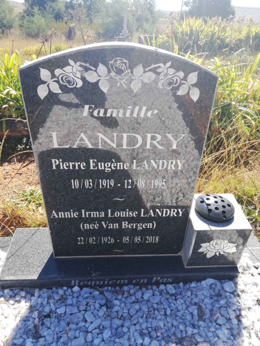 LANDRY Pierre Eugène 1919-1995 &amp; Annie Irma Louise VAN BERGEN 1926-2018