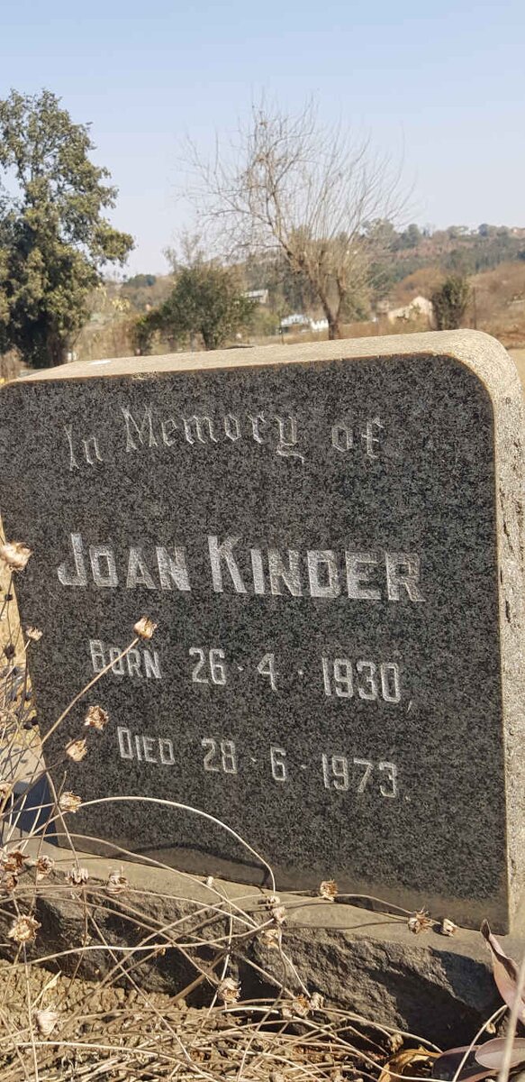 KINDER Joan 1930-1973