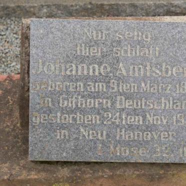 AMTSBERG Johanne 1856-1932
