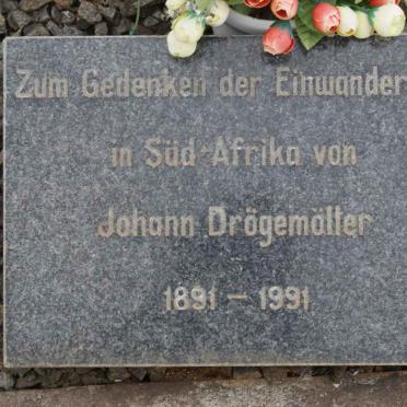 DROGEMOLLER Johann 1891-1991