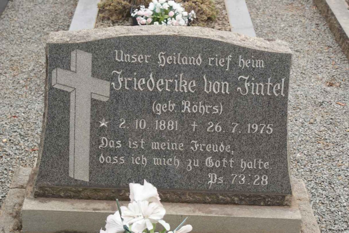 FINTEL Friederike, von nee ROHRS 1881-1975