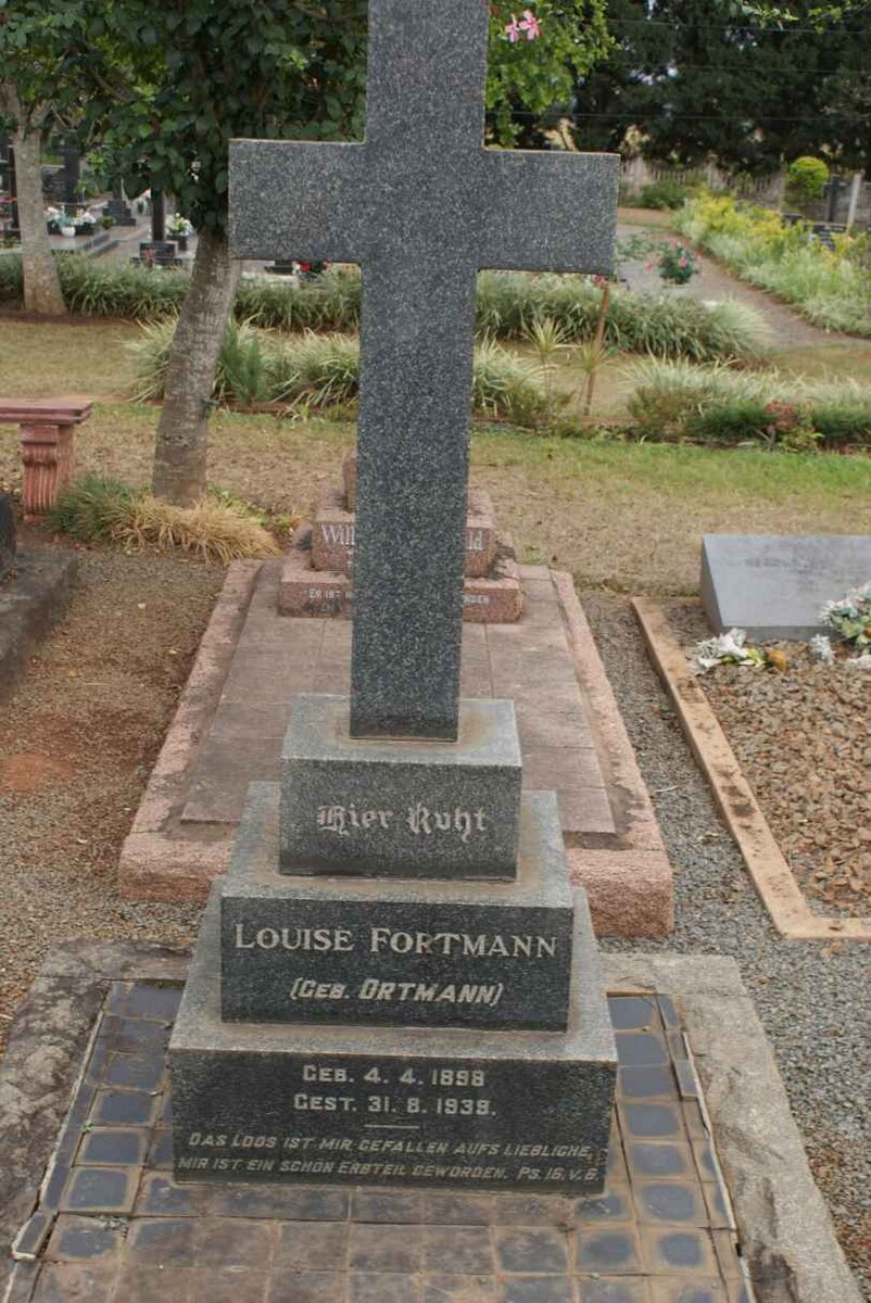 FORTMANN Louise nee ORTMANN 1898-1939