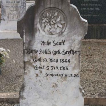 HOHLS K. Marie nee GRETHEN 1844-1915