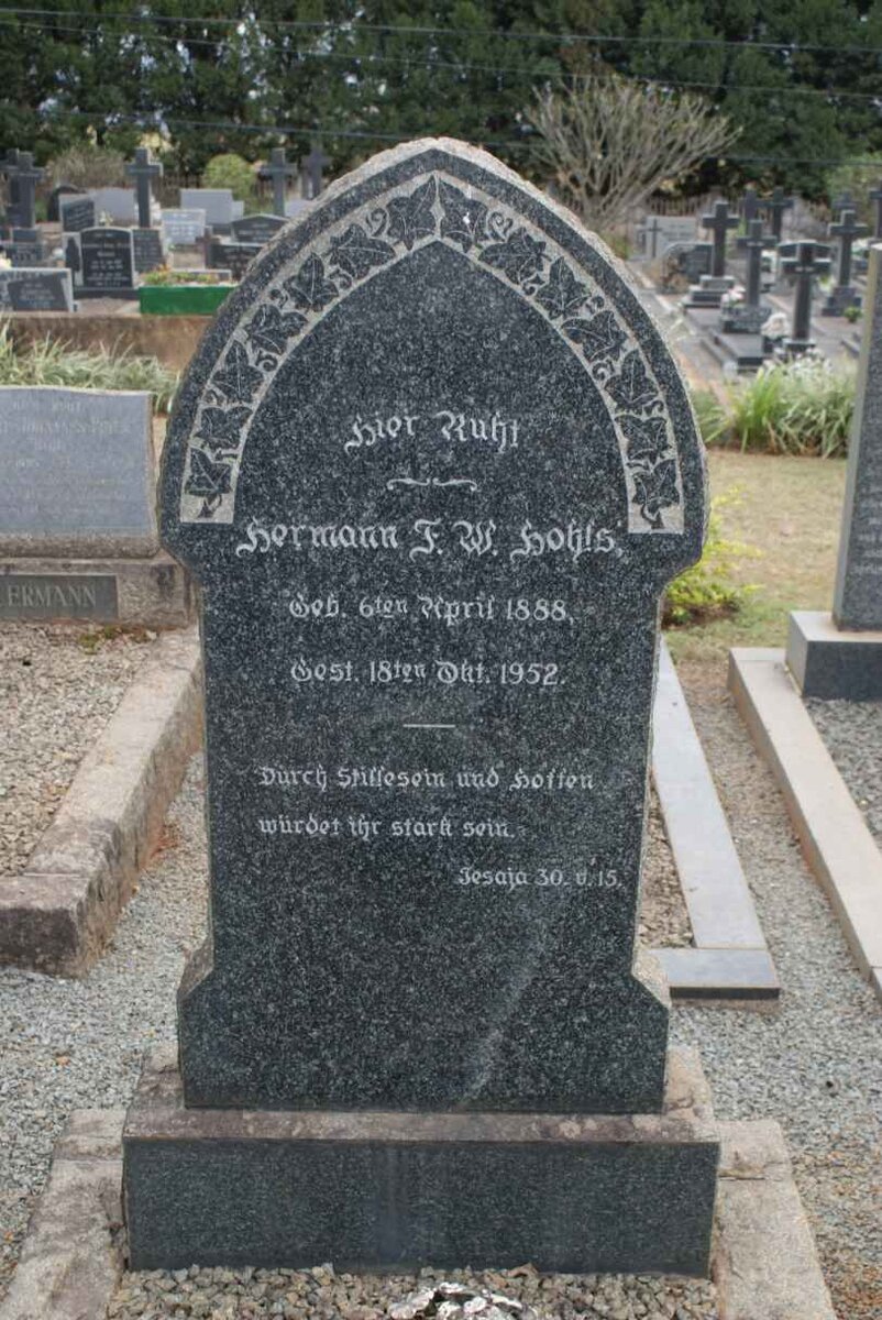 HOHLS Herman F.W. 1888-1952