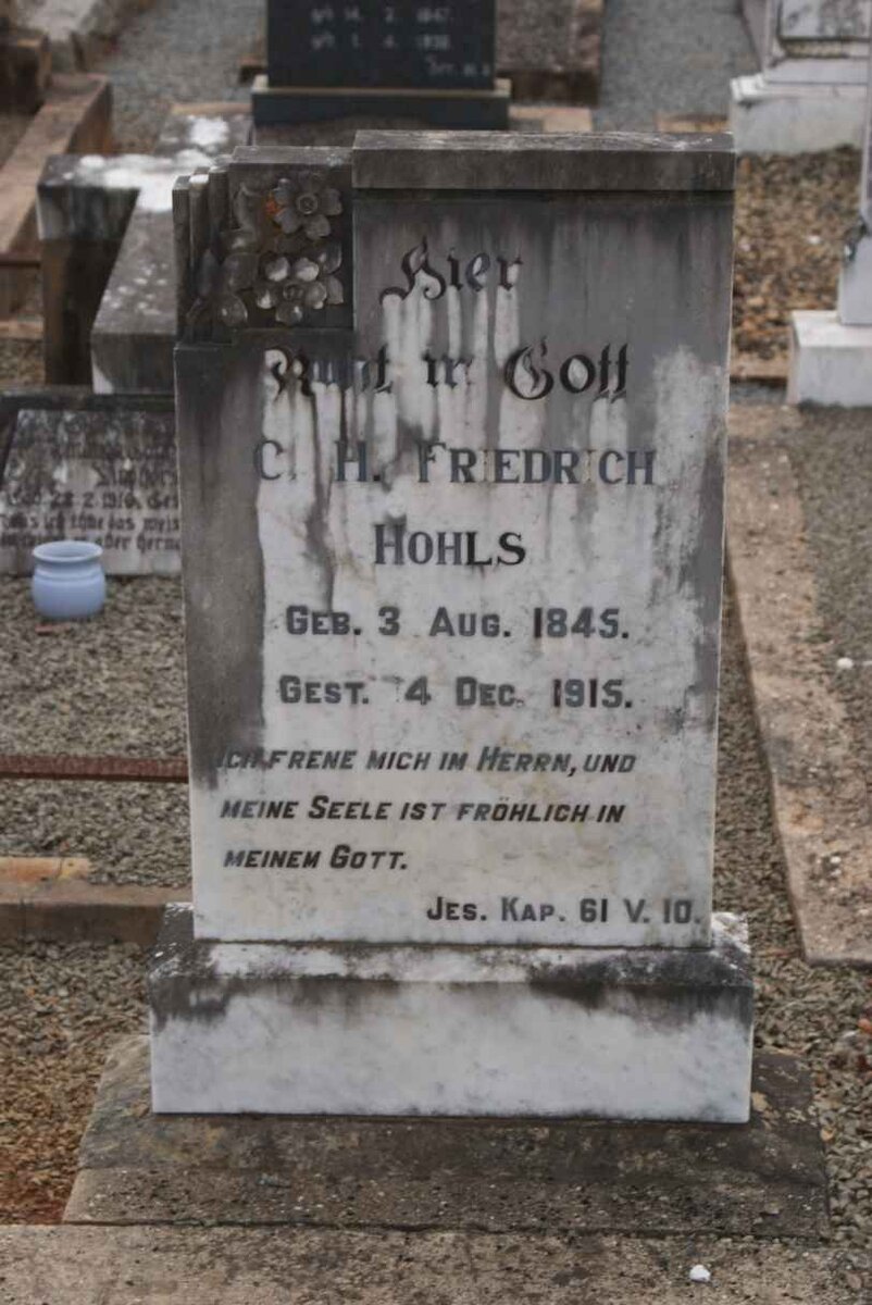 HOHLS C.H. Friedrich 1845-1915
