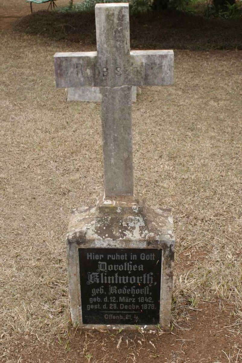 KLINTWORTH Dorothea nee RODEHORST 1842-1878