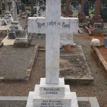 KRAMER C. Magdalene nee MEIERHOF 1930-1907