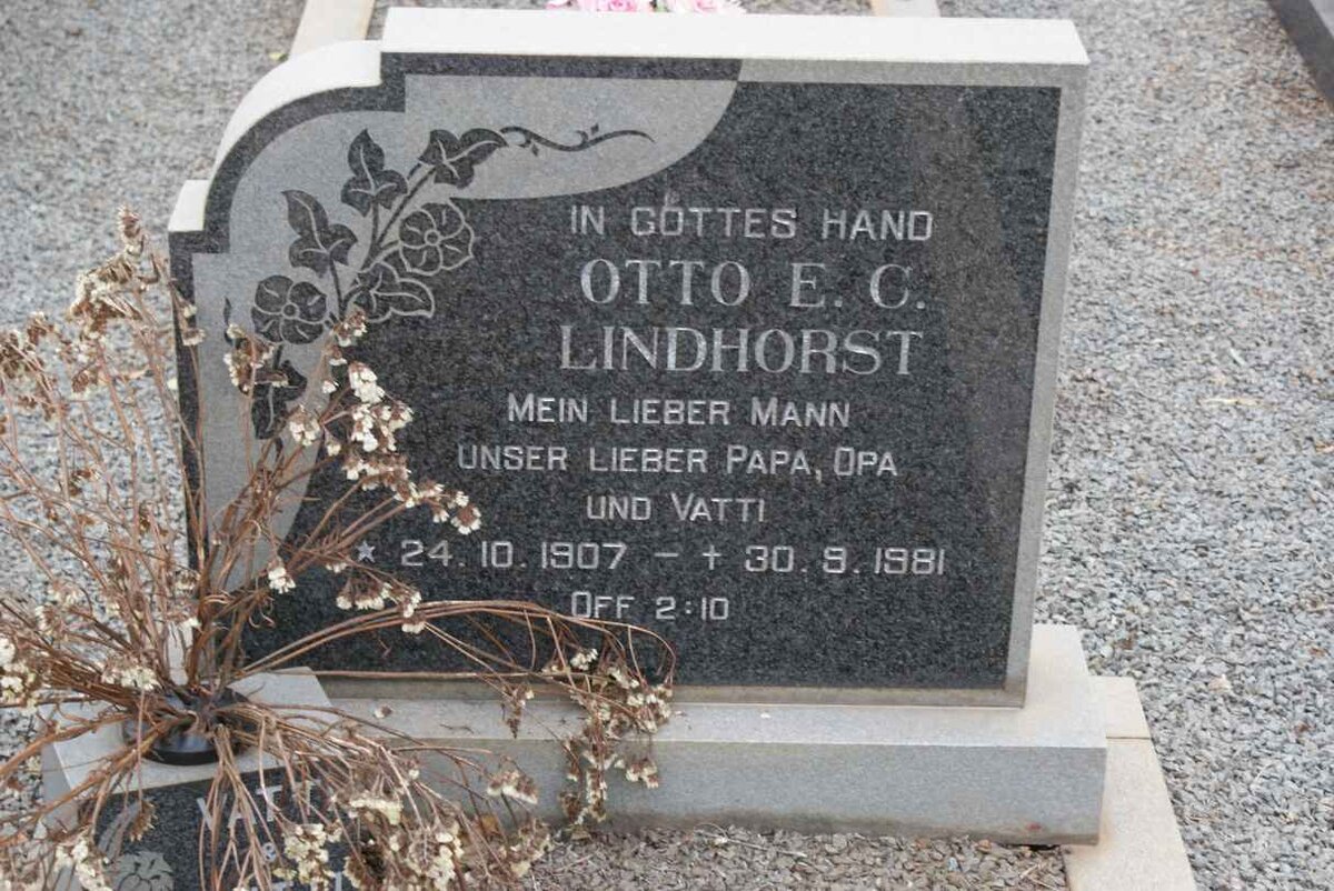 LINDHORST Otto E.C. 1907-1981