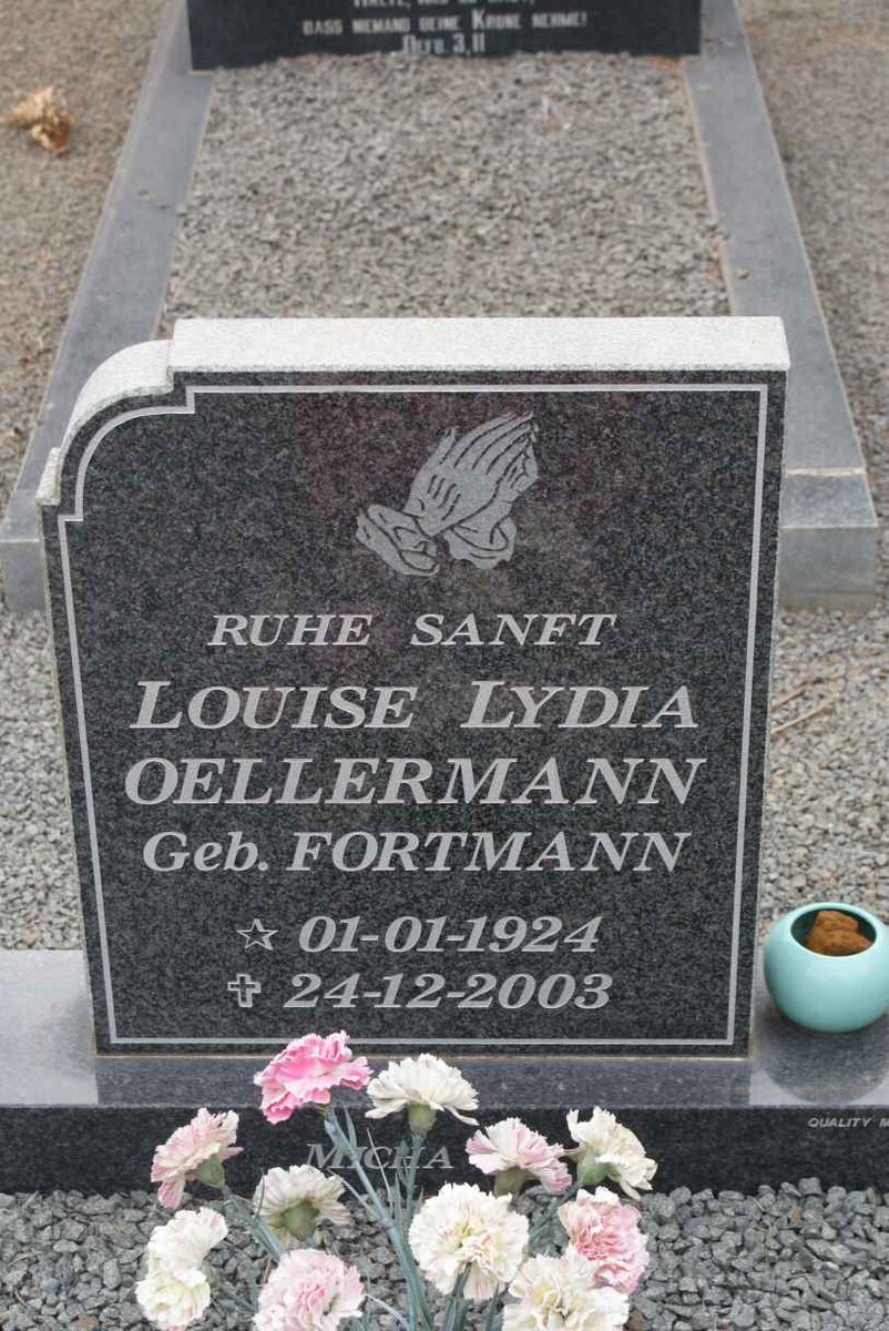 OELLERMANN Louise Lydia nee FORTMANN 1924-2003