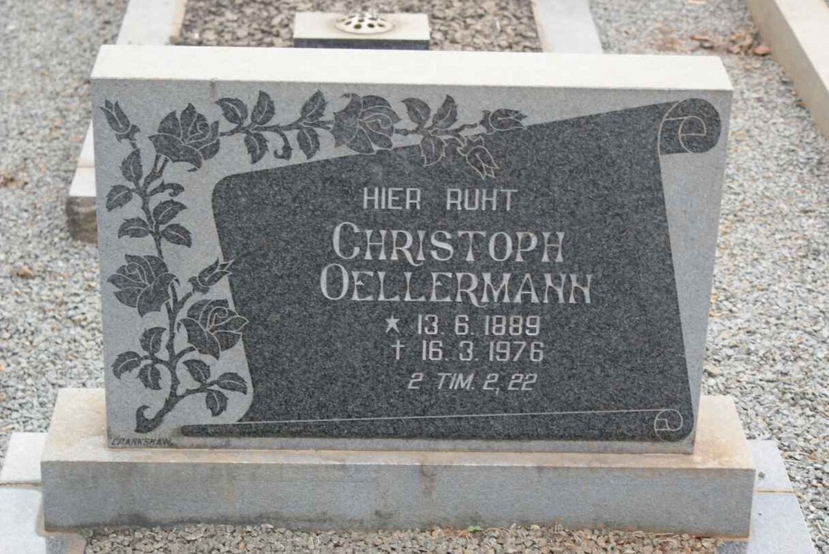 OELLERMANN Christoph 1889-1976