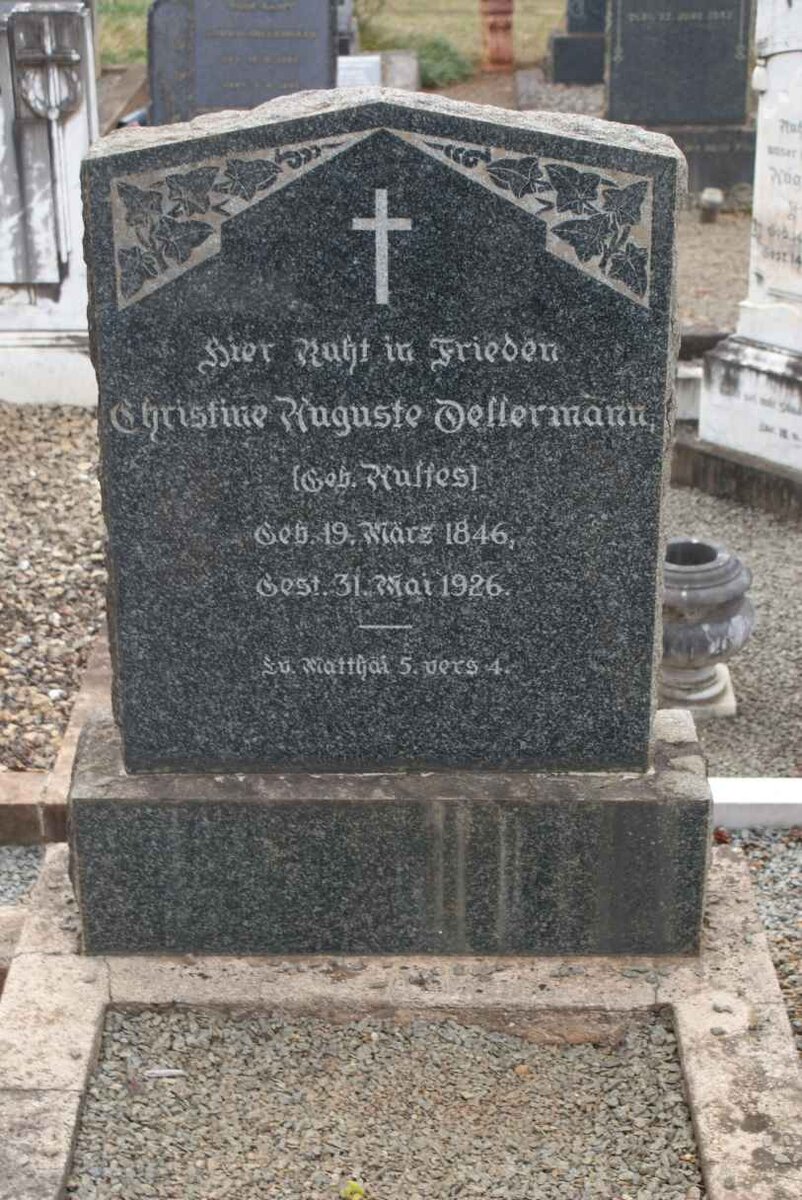 OELLERMANN Christine Auguste nee AULFES 1846-1926