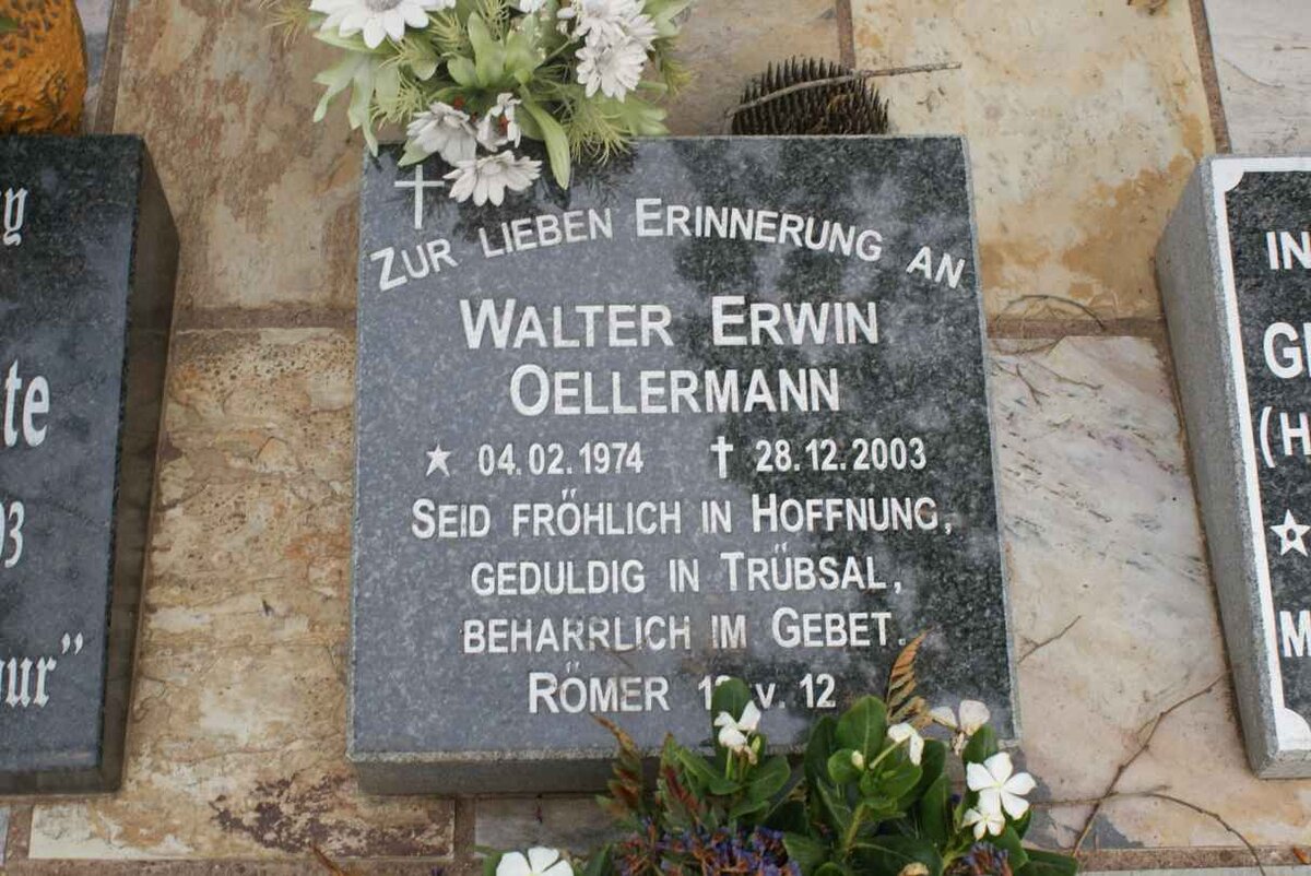 OELLERMANN Walter Erwin 1974-2003