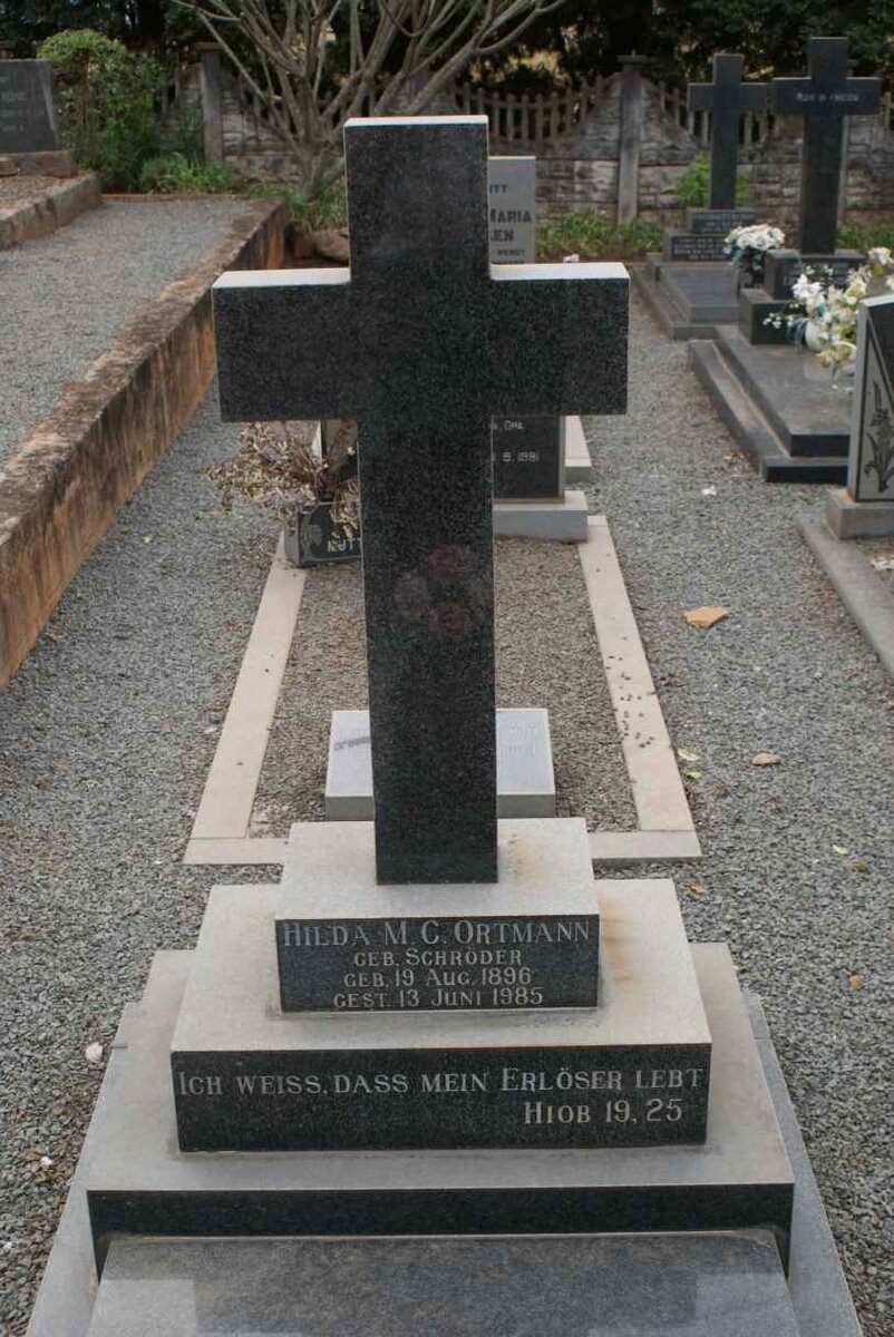 ORTMANN Hilda M.C. nee SCHRODER 1896-1985