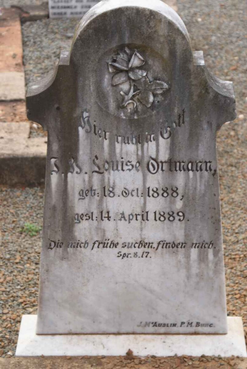 ORTMANN J.H. Louise 1888-1889