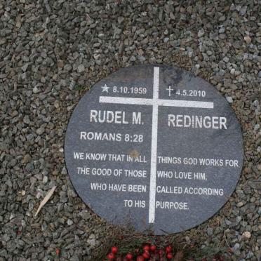 REDINGER Rudel M. 1959-2010