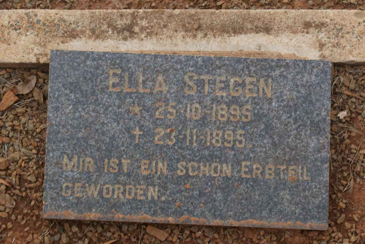 STEGEN Ella M.H. 1895-1895