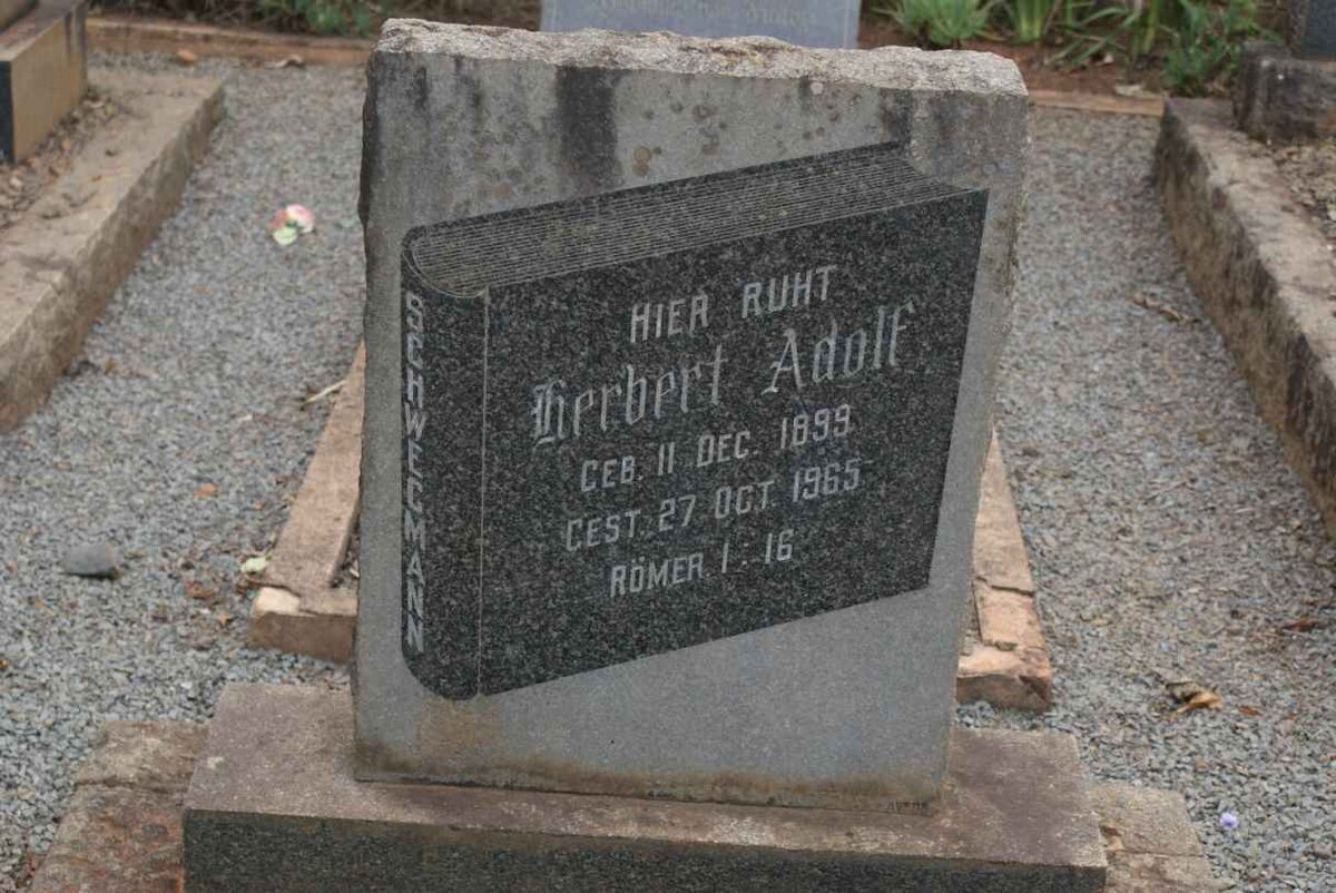 SCHWEGMANN Herbert Adolf  1899-1965