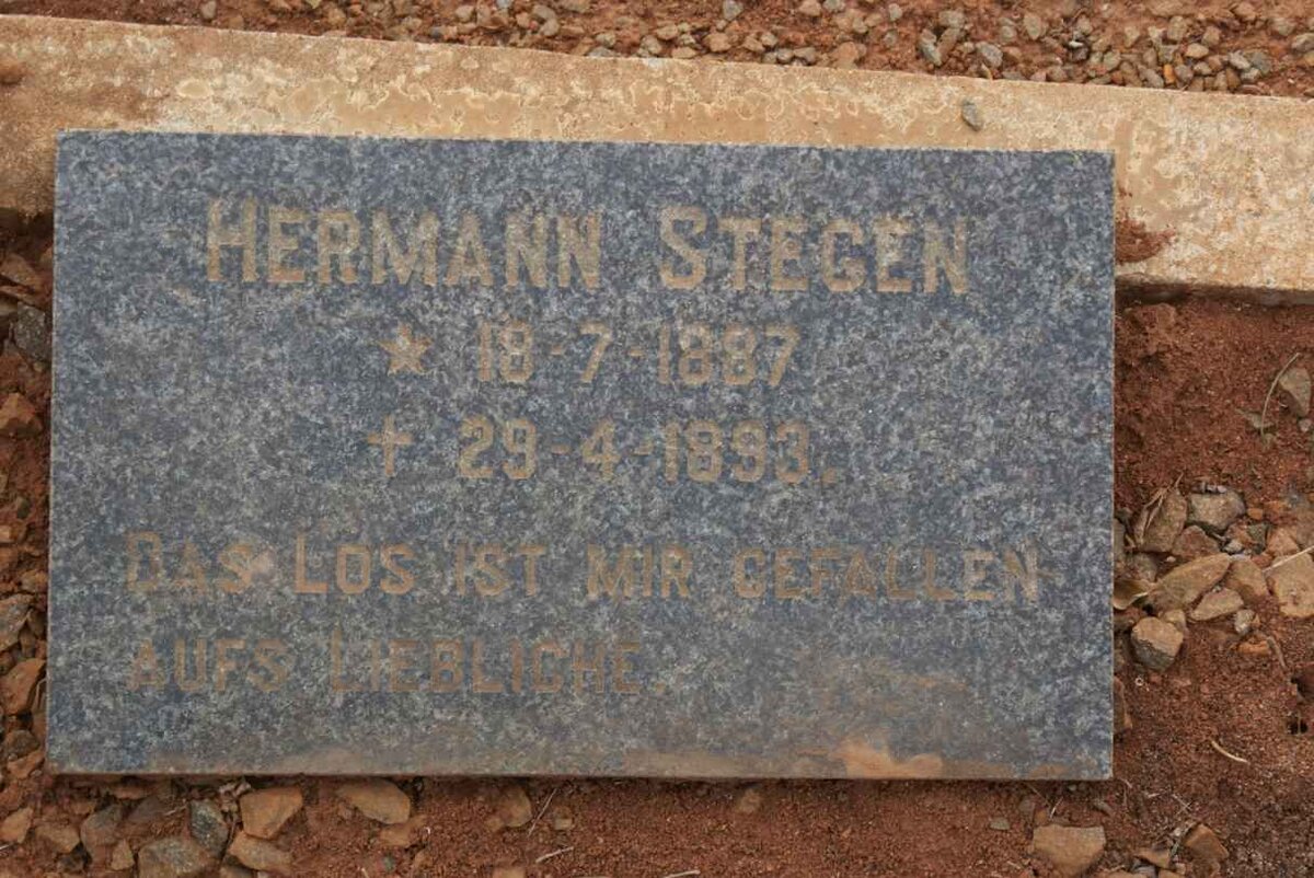 STEGEN Hermann W.F. 1887-1893