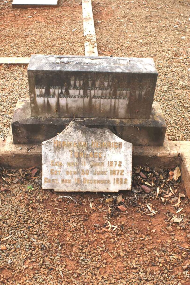 TORLAGE Hermann Heinrich 1872-1892