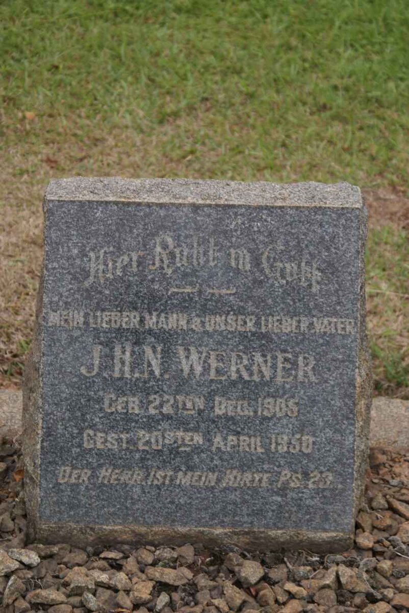 WERNER J.H.N. 1905-1950