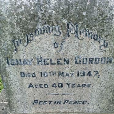 GORDON Ismay Helen -1947