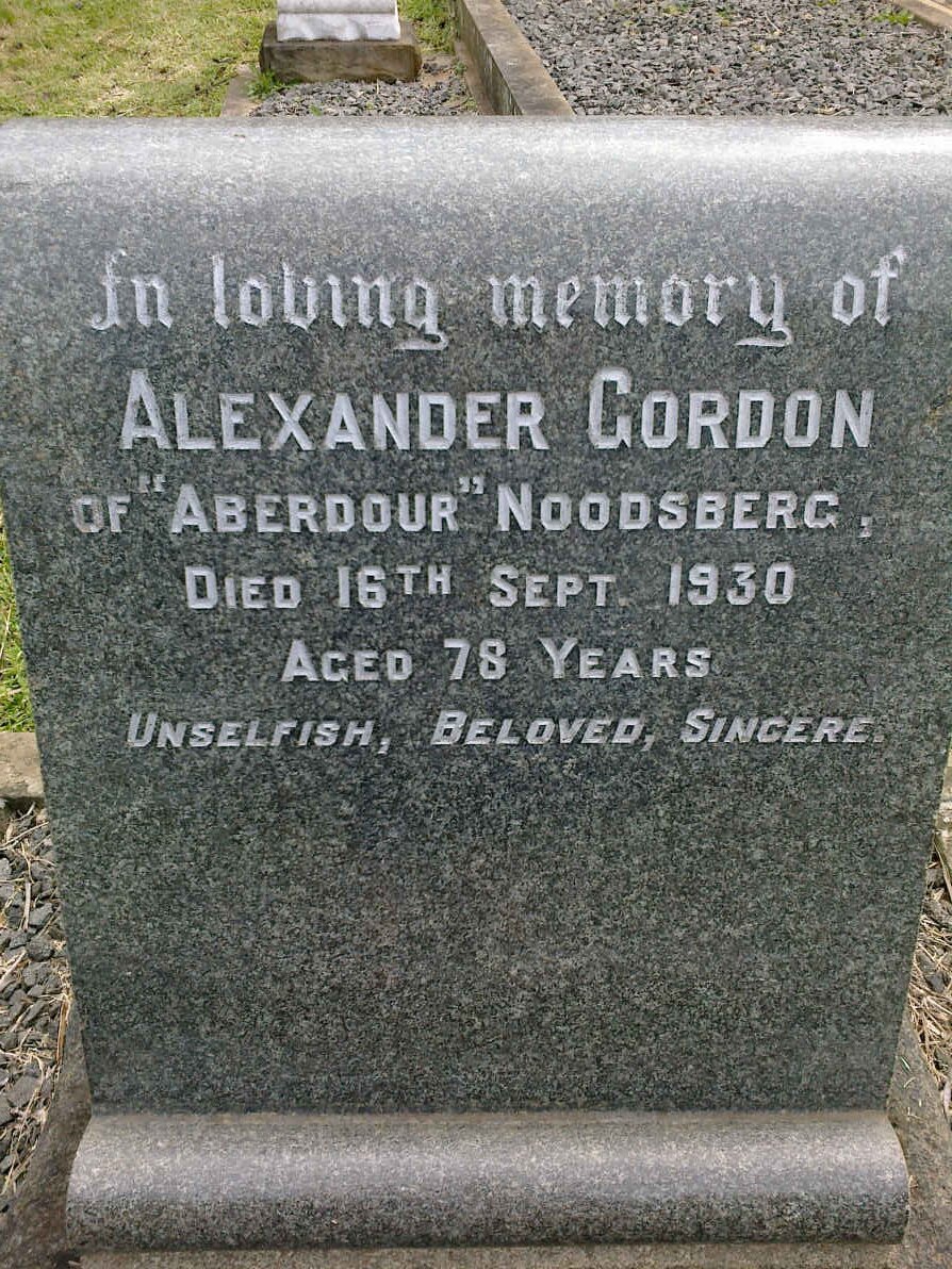 GORDON Alexander -1930