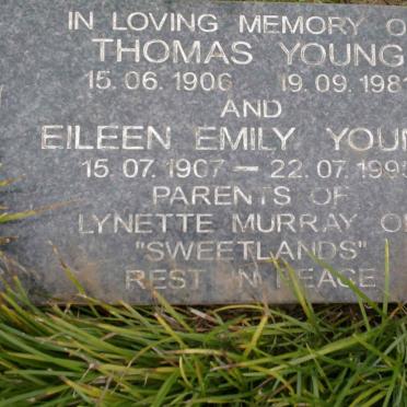 YOUNG Thomas 1906-1981 &amp; Eileen Emily 1907-1995