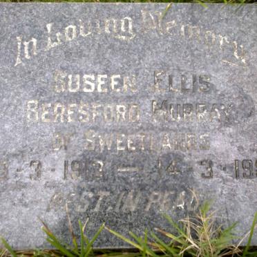 MURRAY Suseen Ellis Beresford 1912-1987