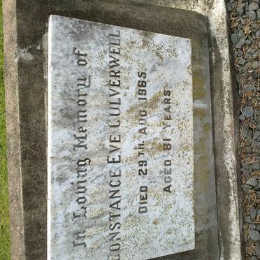 CULVERWELL Constance Eve -1965