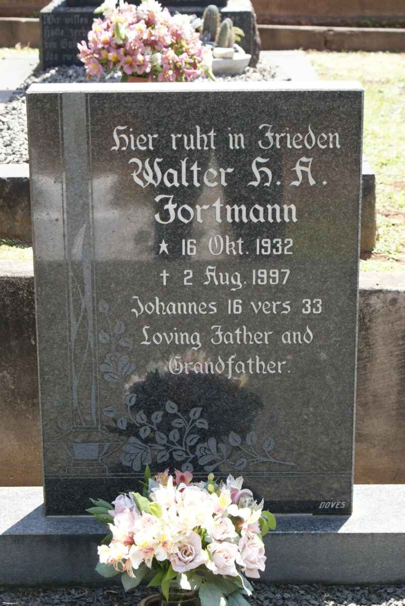 FORTMANN Walter H.A. 1932-1997