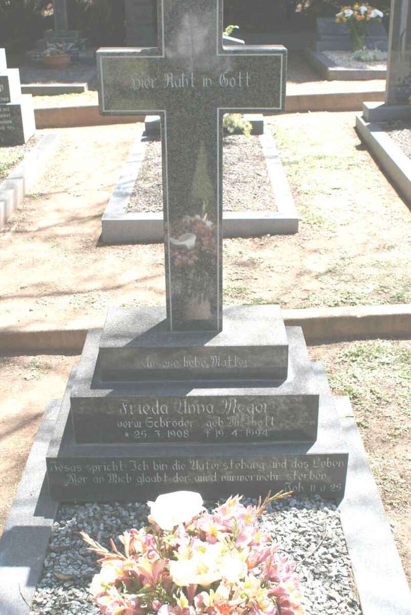 MEYER Frieda Anna formerly SCHRODER nee ?? 1908-1994