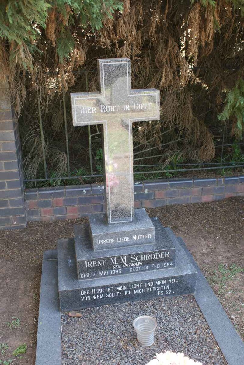 SCHRODER Irene M.M. nee ORTMANN 1896-1984