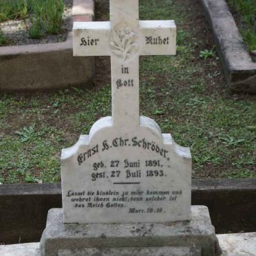 SCHRODER Ernst H. Chr. 1891-1893